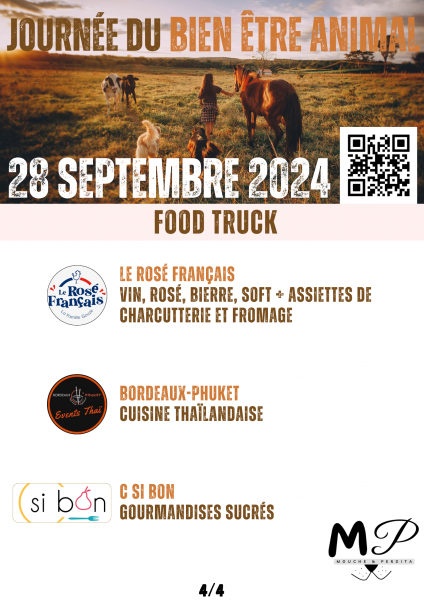 food truck journée du bien etre animal 28 septembre biganos 